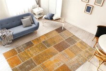 Teppich >Faye< in Gold, 100% Polyester - 330x230cm...