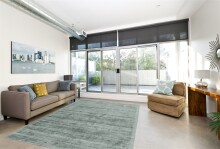 Teppich >Luxury< in Mint, 100% Viskose - 150x80cm...