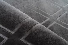 Teppich >Monroe< in Anthrazit, 100% Polyester - 150x80cm (LxB)