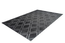 Teppich >Monroe< in Anthrazit, 100% Polyester - 150x80cm (LxB)