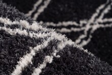 Teppich >Orlando< in Anthrazit, 100% Polyester - 150x80cm (LxB)