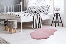 Teppich >Rabbit Light< in Rosa, 100% Polyester - 90x60cm (LxB)