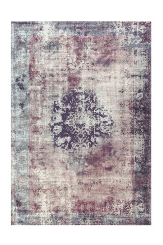 Teppich >Vintage< in Anthrazit, 100% Modacryl - 200x140cm (LxB)