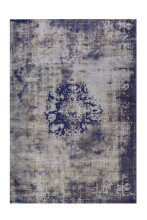 Teppich >Vintage< in Blau, 100% Modacryl -...