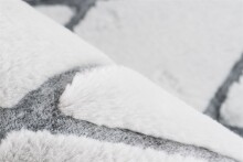 Teppich >Vivica< in Weiß / Anthrazit, 100% Polyester - 230x160cm (LxB)