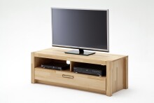 Wohnwand >Fenja< (3-teilig) in Kernbuche massiv - 243x175x46 (BxHxT)