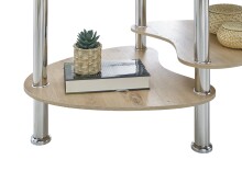 Couchtisch >PANTY< Sicherheitsglas, Ablage Artisan oder Sonoma Eiche - 42x90x55 (BxHxT)