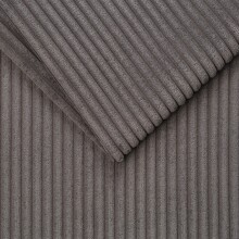 Fußhocker >OSKAR< in ash, Stoffbezug, weich, 100% Polyester - 63x43x42cm (BxHxT)
