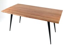 Esstisch >9204-140< Gestell Metall schwarz, Platte...