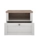 Nachtkonsole >ILOPPA< 1 Fach, 1 Schub, Schnee Eiche / Nelson Eiche - 55,4x45x34,4cm (BxHxT)