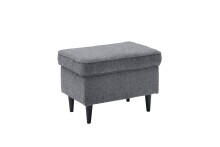 Ohrensessel >OSKAR< (Sessel und Hocker) in anthrazit - 78x102x98 (BxHxT)
