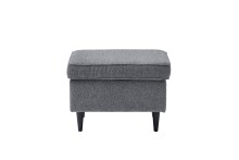 Ohrensessel >OSKAR< (Sessel und Hocker) in anthrazit - 78x102x98 (BxHxT)