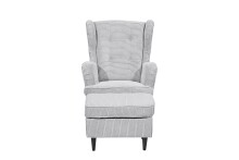 Ohrensessel >OSKAR< (Sessel und Hocker) in dove - 78x102x98 (BxHxT)