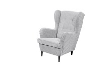 Ohrensessel >OSKAR< (Sessel und Hocker) in dove - 78x102x98 (BxHxT)