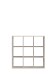 Raumteilerregal >MAURO< 9 Fächer, in Sandeiche - 107,2x107,3x32,9cm (BxHxT)
