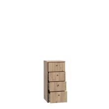 Kommode >TEMPRA2< 4 Schubladen, in Artisan Eiche  - 38,6x85,5x34,8cm (BxHxT)
