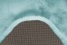 Teppich >Rabbit Sheepskin< in Türkis, 100% Polyester - 90x60cm (LxB)