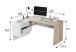 Büromöbel-Set >OFFICE< (Büromöbel-Set) in Canadian Eiche/Artik Weiß