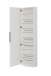 Schuhschrank >CALMA< Spiegeltür, Weiss - 50x179,7x20cm (BxHxT)