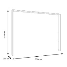 Passepartout >Passepartout< in Schwarz - 279,4x214,4x23,8cm (BxHxT)