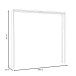 Passepartout >PASSEPARTOUTS< in Schwarz Eiche - 230,9x215,1x23,8cm (BxHxT)