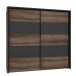 Passepartout >PASSEPARTOUTS< in Schwarz Eiche - 230,9x215,1x23,8cm (BxHxT)