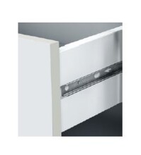Hochkommode >ENZO< 4 Schubladen, Nodi Eiche Dekor / Artik Weiß - 77,5x94x40 (BxHxT)