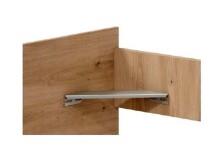 Schlafzimmer-Set >ENZO< (5-teilig) in Nodi Eiche Dekor / Artik Weiß, Bett, Nachtkonsole, Kommode