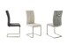 Freischwinger >HUDSON< (4er-Set) mit Griff, Edelstahl, Bezug creme - 43x103x60 (BxHxT)