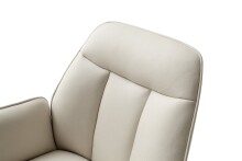Armlehnstuhl >RAFAELA< (2er-Set) drehbar, Bezug creme - 62x89x64cm (BxHxT)