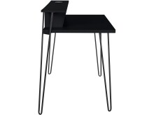 Schreibtisch >Hermine< in Schwarz - 115x86x58cm (BxHxT)
