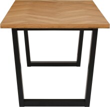 Küchentisch >Hermine< in Natur, MDF - 140x76x90cm (BxHxT)