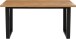 Küchentisch >Hermine< in Natur, MDF - 140x76x90cm (BxHxT)