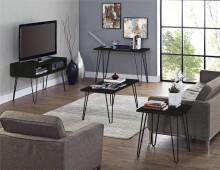 Couchtisch >Sone< in Schwarz - 105x45x49cm (BxHxT)