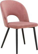 Küchenstuhl >Benne< (2er-Set) in Rot, Samt - 52x87x65cm (BxHxT)