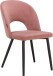 Küchenstuhl >Benne< (2er-Set) in Rot, Samt - 52x87x65cm (BxHxT)