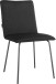Küchenstuhl >Gudleik< (2er-Set) in Schwarz, Samt/Metall - 48x85x59cm (BxHxT)