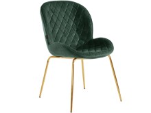 Küchenstuhl >Hallvard< (2er-Set) in Grün, Samt - 49x84x65cm (BxHxT)