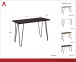 Schreibtisch >Sone< in Braun - 100x68x49 (BxHxT)