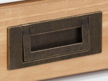 Schreibtisch >Alrik< in Weiß, MDF - 100x75x50cm (BxHxT)