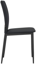 Küchenstuhl >Saerik< (2er-Set) in Schwarz, PU - 44x88x51cm (BxHxT)