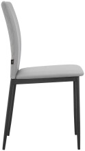 Polsterstuhl >Saerik< (2er-Set) in Grau, PU - 44x88x51cm (BxHxT)
