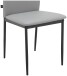 Polsterstuhl >Saerik< (2er-Set) in Grau, PU - 44x88x51cm (BxHxT)