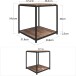 Beistelltisch >Ulva< in Braun - 51x55x52 (BxHxT)
