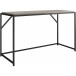 Schreibtisch >Ulva< in Grau, MDF/Folie/Metall - 125x75x52cm (BxHxT)