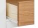 TV-Bank >Audhild< in Weiß, MDF/Kiefer - 160x45x45cm (BxHxT)