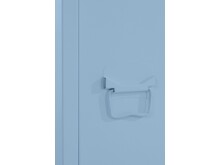 Hochschrank >Eilert< in Blau, Metall - 38x180x38cm (BxHxT)