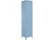 Hochschrank >Eilert< in Blau, Metall - 38x180x38cm (BxHxT)