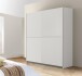 Schiebetürenschrank >WINNER< 2 Böden, 2 Stangen, in Weiss - 170,3x190,5x61,2cm (BxHxT)