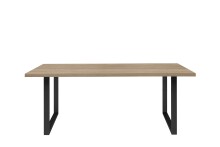 Esstisch >TABLES< Gestell Metall schwarz, Sonoma...